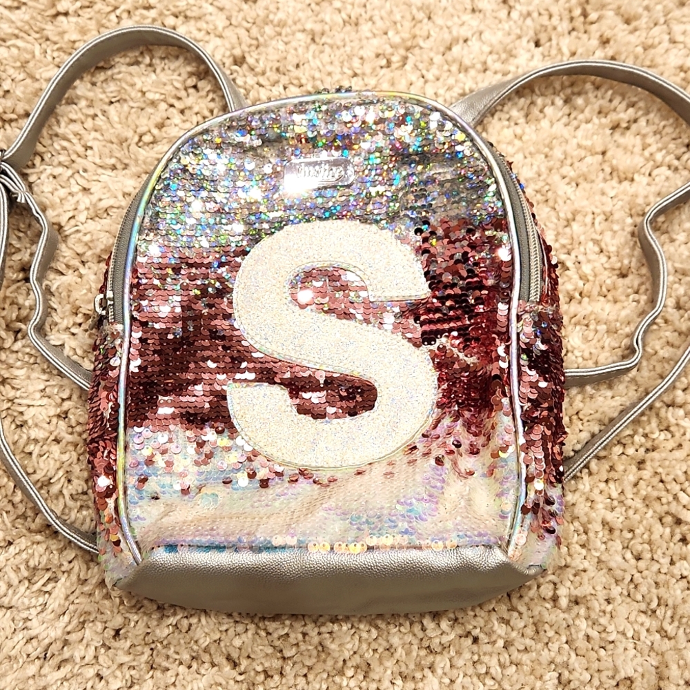 Justice Sequins "S" Backpack